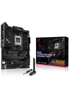 ASUS Материнcька плата ROG STRIX B650E-F GAMING WIFI sAM5 B650 4xDDR5 M.2 HDMI DP WiFi BT ATX