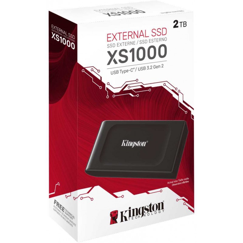Kingston Портативний SSD 2TB USB 3.2 Gen 2 Type-C XS1000