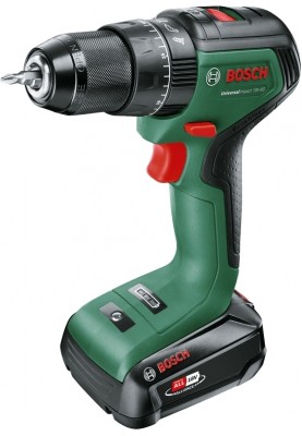 Bosch Шурупокрут-дриль акумуляторний UniversalImpact 18V-60 18В 1х2А·год 60Нм 0-500·0-1900об·хв кейс ЗП 1.3кг