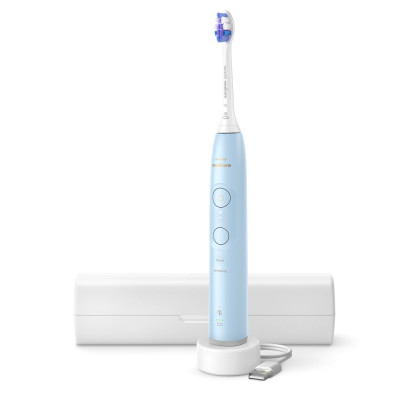 Philips Щітка зубна електр., Sonicare 6100 Series, 62т. колів/хв, насадок-1, футляр, блакитний