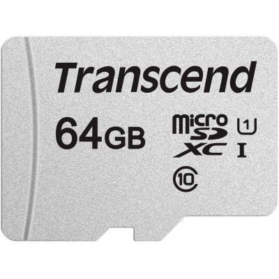 Transcend Карта пам'яті microSD 64GB C10 UHS-I R100/W20MB/s + SD Transcend Карта пам'яті microSD 64GB C10 UHS-I R100/W20MB/s + SD