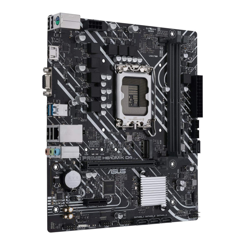 ASUS Материнcька плата PRIME H610M-K D4 s1700 H610 2xDDR4 M.2 HDMI-VGA mATX