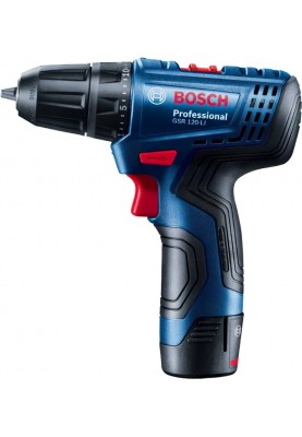 Bosch Шурупокрут-дриль акумуляторний GSR 120-LI, 18В 2х2Аг, 14/30Нм, 0-400/01500об/хв, 2.5кг