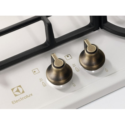 Electrolux Варильна поверхня Electrolux газова Rococo, 60см, чугун, шампань
