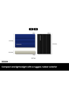 Samsung Портативний SSD 1TB USB 3.2 Gen 2 Type-C T7 Shield