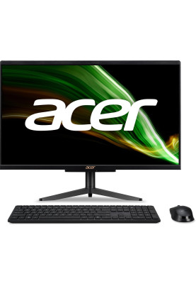 Acer Комп'ютер персональний моноблок Acer Aspire C24-1600 23.8" FHD, Intel N6005, 8GB, F256GB, UMA, WiFi, кл+м, Lin, чорний
