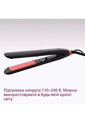 Philips Випрямляч Series 3000, темп.режимів-6, 160-230С, кераміка, чорний