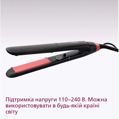 Philips Випрямляч Series 3000, темп.режимів-6, 160-230С, кераміка, чорний