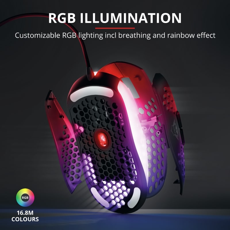 Trust GXT 960 Graphin Ultra-lightweight RGB Black