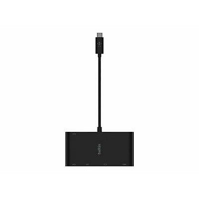 Belkin USB-C - Ethernet, HDMI, VGA, USB-A, 100W PD, black