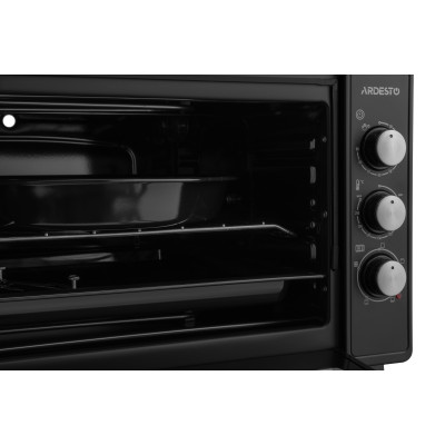 ARDESTO Електропіч 1700Вт, 48л, хром.тени, таймер, підсвічув., вертел, чорний