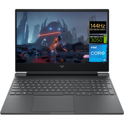 HP Ноутбук Victus 15-fa0023ru 15.6" FHD IPS AG, Intel i5-12450H, 16GB, F512GB, NVD3050-4, DOS, чорний