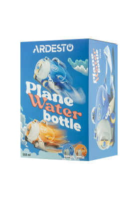 ARDESTO Пляшка для води Plane 550мл, пластик, синій