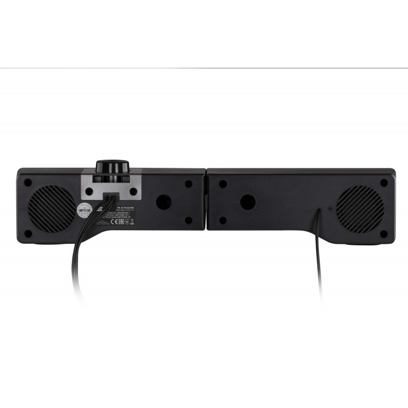 2E Акустична система PCS232 RGB, Soundbar, 2.0, USB, Black