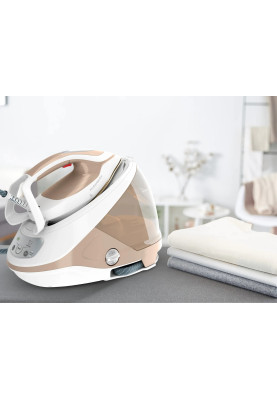 Tefal Праска-парогенератор Pro Express Eco, 2200Вт, 1800мл, паровий удар -550гр, постійна пара - 140гр, біло-золотий
