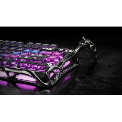 GravaStar Клавіатура механічна GravaStar K1 Pro 80keys, GravaStar x Kailh Speedy Mint, BT/WL/USB, cyberpunk