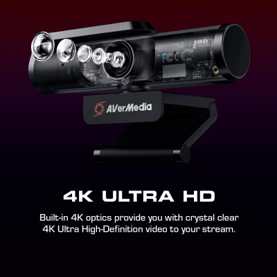 AVerMedia Веб-камера Live Streamer CAM PW513 4K Black