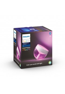 Philips Hue Настільний світильник розумний Iris, 2000K-6500K, RGB, ZigBee, Bluetooth, димування, білий