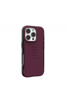 UAG Чохол для iPhone 16 Pro, Civilian Magsafe, Bordeaux