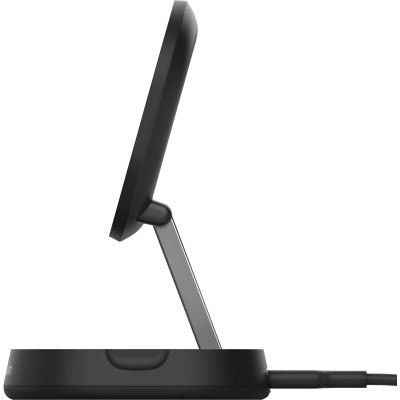 Belkin Зарядний пристрій бездротовий 15Вт Magnetic Stand Qi2, адаптер 20Вт USB-C, чорний