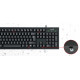 Genius Комплект клавіатура та миша Genius KM-100SE, AI, EN/UKR, чорний