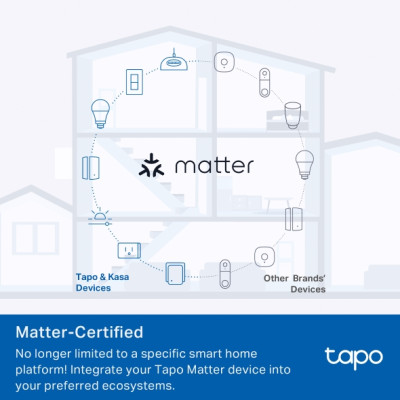 TP-Link Розумна розетка компактна Tapo P110M N300 BT 16A
