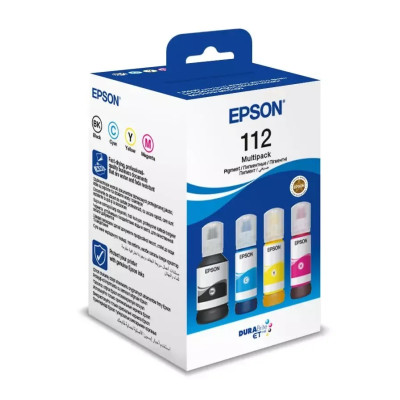 Epson Контейнери з чорнилом Epson 112 EcoTank L11160/L15150/L15160/L6490/L6550/L6570/L15180/L6580 Multipack (C,M,Y,Bk) pigm Epson Контейнери з чорнилом Epson 112 EcoTank L11160/L15150/L15160/L6490/L6550/L6570/L15180/L6580 Multipack (C,M,Y,Bk) pigm