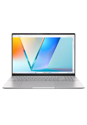 ASUS Ноутбук Vivobook S 16 M5606UA-MX027 16" 3.2K OLED, AMD R7-8845HS, 32GB, F1TB, UMA, NoOS, Сріблястий