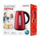 ARDESTO Електрочайник EKL-F300R 1.7л/2200Вт/strix контроль/нерж сталь/червоний