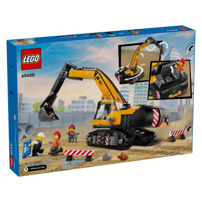 LEGO Конструктор City Жовтий будівельний екскаватор