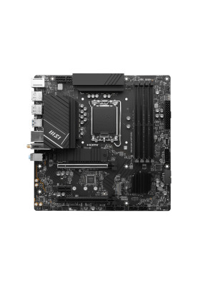 MSI Материнська плата PRO B760M-A WIFI DDR4 s1700 B760 4xDDR4 M.2 HDMI DP WiFi BT mATX