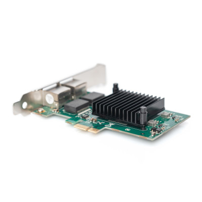 Digitus Сетевая карта Gigabit 2хRJ45, PCI Express