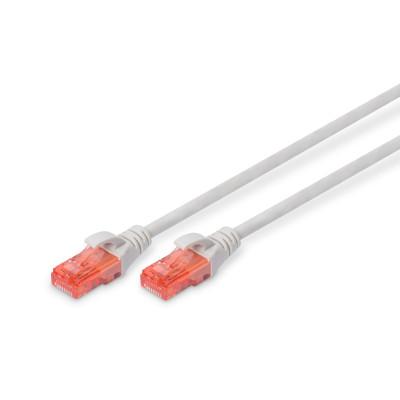 Digitus Патч-корд CAT 6 UTP, 30м, AWG 26/7, Cu, LSZH, сірий
