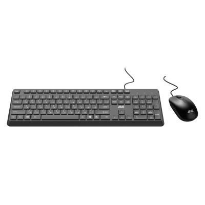 2E Комплект клавіатура та миша MK405 USB-A, EN/UK/RU, чорний