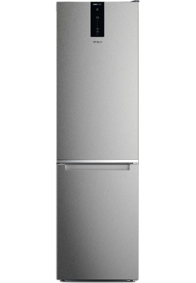 Whirlpool Холодильник з нижн. мороз., 202.7x59.6х67.8, холод.відд.-263л, мороз.відд.-104л, 2дв., А++, NF, інв., дисплей, зона нульова, нерж