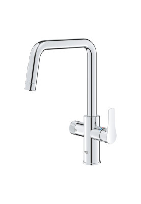 Grohe Змішувач для кухні Blue Pure Start, довж.виливу - 223мм, поворотний, 1+1 фільтр, хром