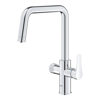 Grohe Змішувач для кухні Blue Pure Start, довж.виливу - 223мм, поворотний, 1+1 фільтр, хром