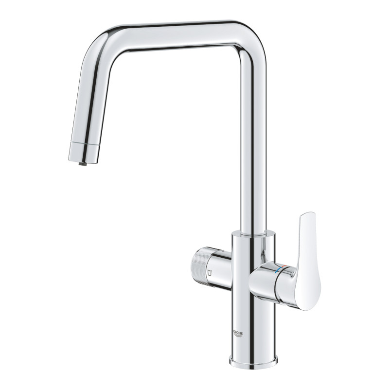 Grohe Змішувач для кухні Blue Pure Start, довж.виливу - 223мм, поворотний, 1+1 фильтр, хром