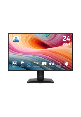 MSI Монітор 23.8" PRO MP242A-E2 D-Sub, HDMI, DP, MM, IPS, 120Hz, 1 ms, sRGB 115%, AdaptiveSync