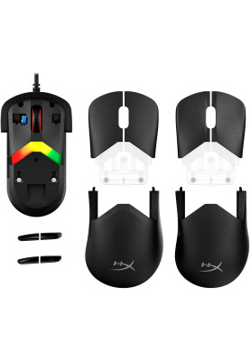 HyperX Миша Pulsefire SAGA, RGB, USB-A, чорний
