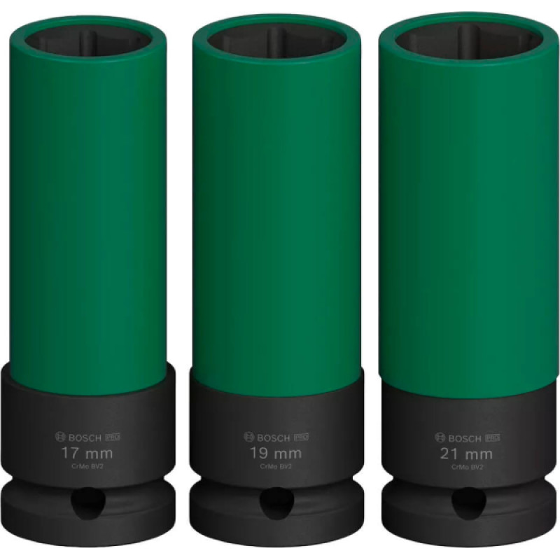 Bosch Набір ударних торцевих головок Professional Extra Deep 3шт 1/2" 85мм