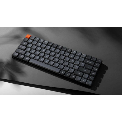 Keychron Клавіатура механічна K3 MAX 84Key, K pro Red, WL/BT/USB-A, QMK, EN, White Led, чорний