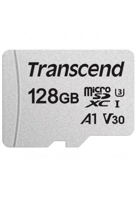 Transcend Карта пам'яті microSD 128GB C10 UHS-I R100/W40MB/s + SD