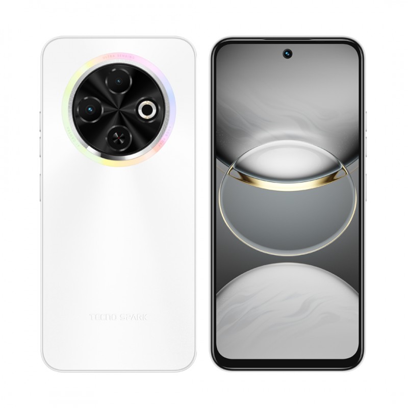 TECNO Смартфон Spark 30C (KL5n) 6.67" 6/128ГБ, 2SIM, 5000мА•год, Orbit White