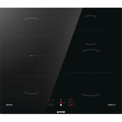 Gorenje Варильна поверхня індукційна, 60см, PowerBoost, TouchControl, поєднання конфорок, чорний