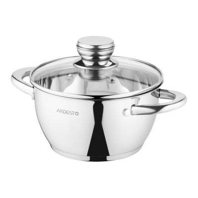 ARDESTO Каструля зі скляною кришкою Gemini Lucca, 2.3л, нержавіюча сталь