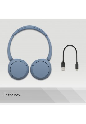 Sony Навушники On-ear WH-CH520 BT 5.2, SBC, AAC, Wireless, Mic, Синій