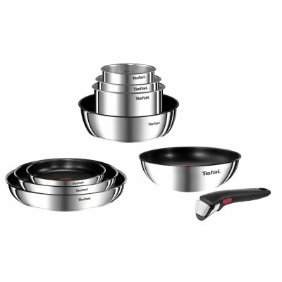 Tefal Набір посуду Ingenio Emotion, 5 пр., нержавіюча сталь, бакеліт, сріблястий