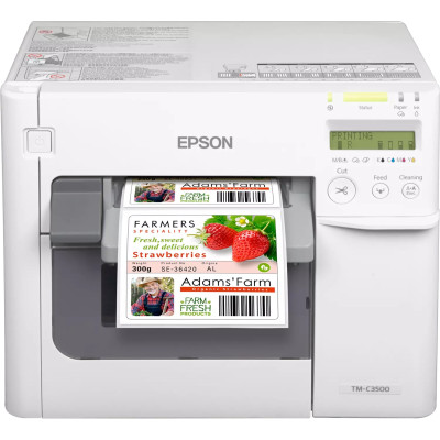 Epson Принтер етикеток ink color 112 mm TM-C3500 103 mmps USB Ethernet