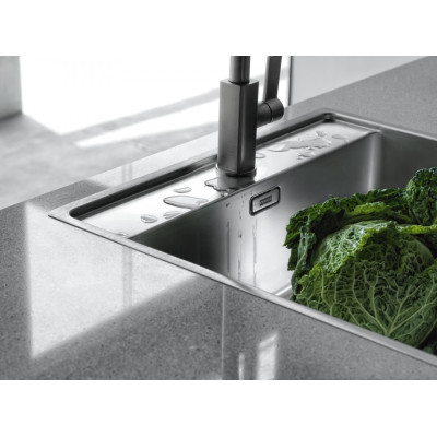 Franke Кухонна мийка Maris MRX 210-40 TL/127.0598.748/нержав.сталь полірована/510х430х180/врівень зі стільницею SlimTop